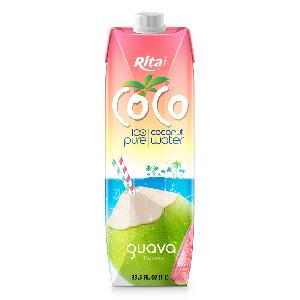 Coco Brand 100% Pure Coconut Water Pink Guava Flavor