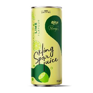 Fresh Natural Sparkling Lime Juice Own Brand