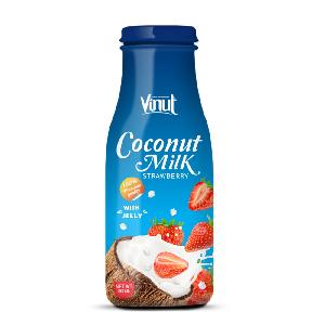 280ml Glass Bottle Coconut Milk Strawberry (Lactose Free , No Added Sugar), Wholesale Best Price