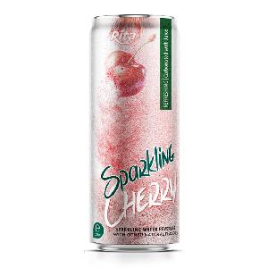 Hot Trending Sparkling Water Mix Cherry Flavor 320ml Sleek Can