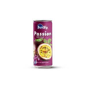 SunSip Passion juice drink can 330ml with pulp