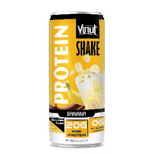 11.16 fl oz Banana Protein Shake (20G Protein) Vinut Manufacturer OEM