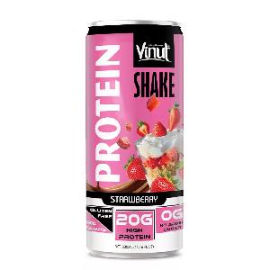 11.16 fl oz Strawberry Protein Shake (20G Protein) Vinut Manufacturer OEM