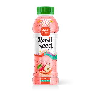 Healthy Nutritious Basil Seed Drink Apple