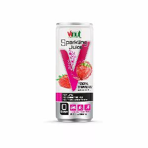 12 fl oz VINUT 100% Sparkling Original Strawberry Juice drink no added sugar