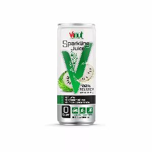 12 fl oz VINUT 100% Sparkling Original Soursop Juice drink no added sugar