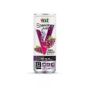 12 fl oz VINUT 100% Sparkling Original Grape Juice drink no added sugar