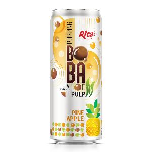 320ml Sleek Can Pineapple Flavored Bubble Tea