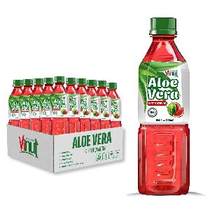 Aloe Vera Watermelon Juice Drink with Pulp 500ml VINUT Vietnam Manufacturer