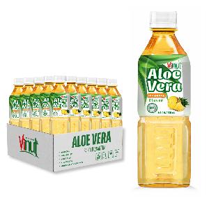 Aloe Vera Pineapple Juice Drink with Pulp 500ml VINUT Vietnam Manufacturer