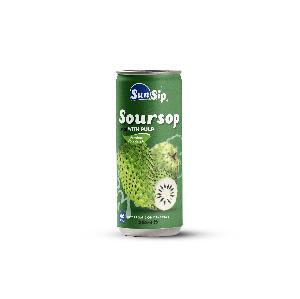 Producing OEM/Sunsip Soursop juice with pulp 330ml