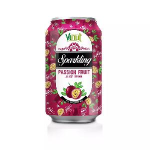 11.1 fl oz VINUT Passion Fruit Juice Sparkling water drink Wholesaler Private label OEM