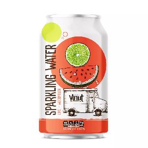 11.1 fl oz VINUT Canned Sparkling water Lime and Watermelon Wholesaler Private label OEM