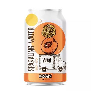 11.1 fl oz VINUT Canned Sparkling water Honey and Peach Wholesaler Private label OEM