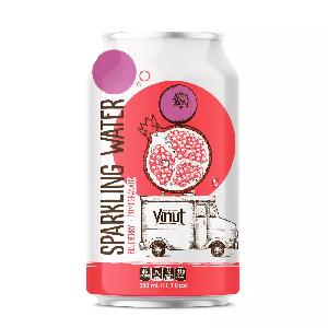 11.1 fl oz VINUT  Canned  Sparkling water Blueberry and Pomegranate Wholesaler Private label OEM