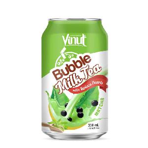 330ml Vinut Bubble Milk Tea with Tapioca Pearls Matcha flavor (Manufacturer OEM ODM)