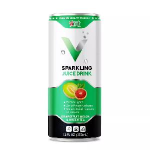 12 fl oz VINUT Sparkling juice drink Grapefruit, Melon and Green tea Wholesaler Private label OEM