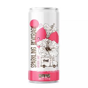 12 fl oz VINUT Sparkling Hibiscus flower Juice Wholesaler Private label OEM