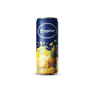 330ml OEM Pineapple juice drink 100% fresh natural Tropical Sky beverage