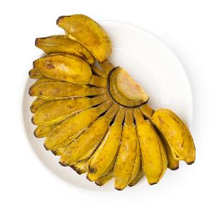 Frozen Wax Banana steamed without Skin