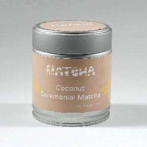 30 grams packed a can Green Tea Powder Coconut Matcha Ceremonial Grade 6S