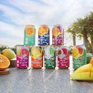 Nawon 100% Fruit Juice Drink Cheap Wholesale Vietnam Tropical fruit juice Manufacturer in 330ml Alu