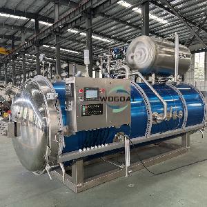 Horizontal Industrial Autoclave Steam Retort for Canning Food