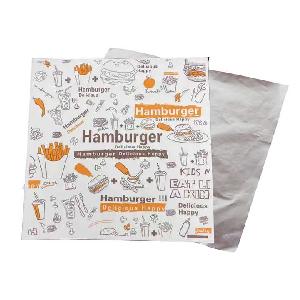 Eco-Friendly Disposable Greaseproof Kraft Paper for Fried Chicken Sandwich Wrapping